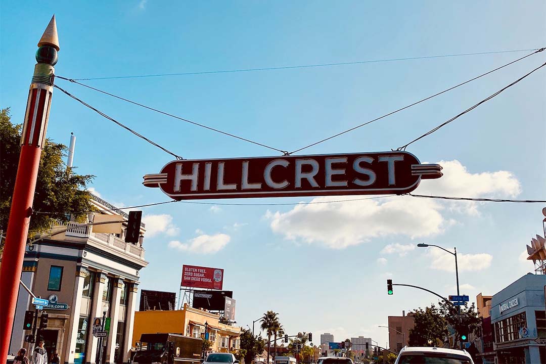 Hillcrest district sign