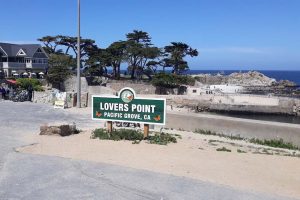 Lovers Point sign in Pacific Grove
