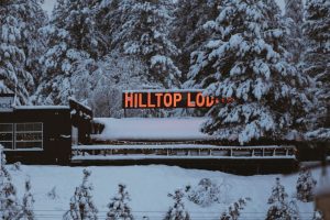 Hilltop Lodge with snow